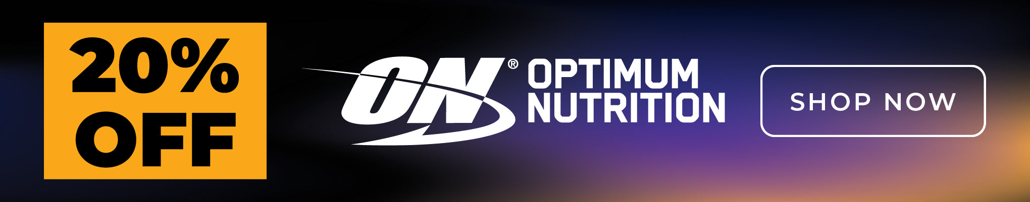 20% OFF OPTIMUM NUTRITION
