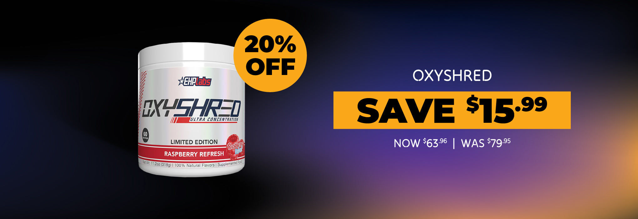 Save 20% off Oxyshred