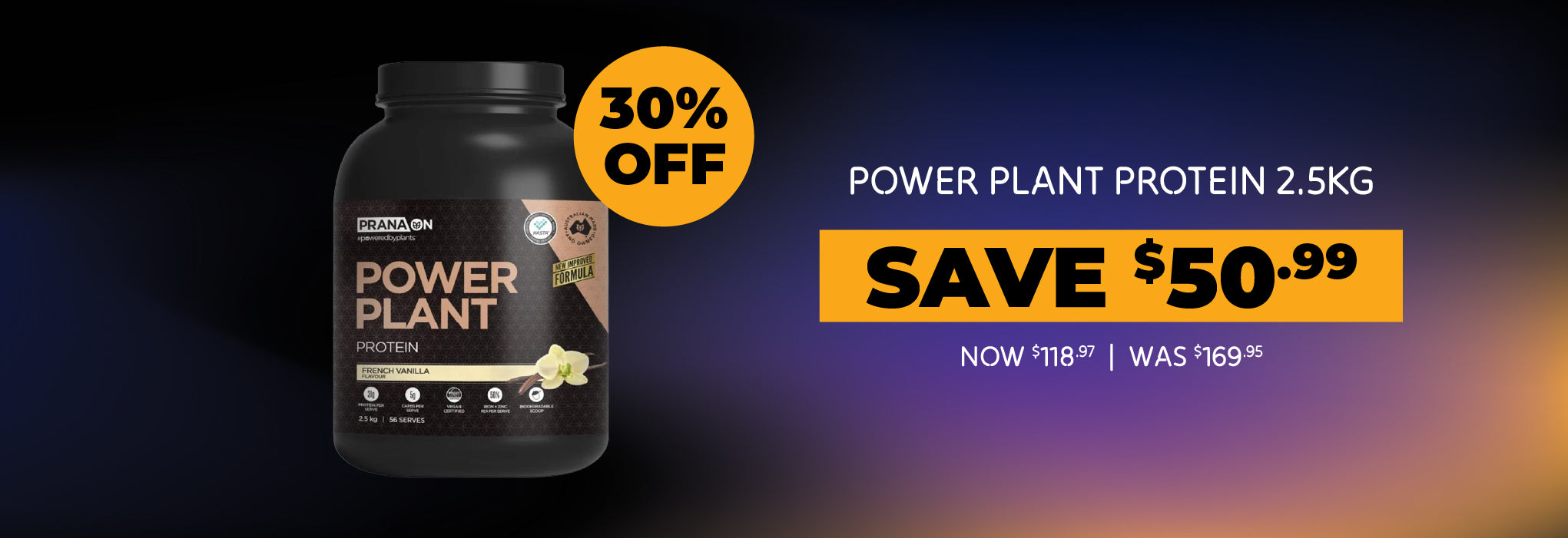 Save 30% off Prana Power Plant