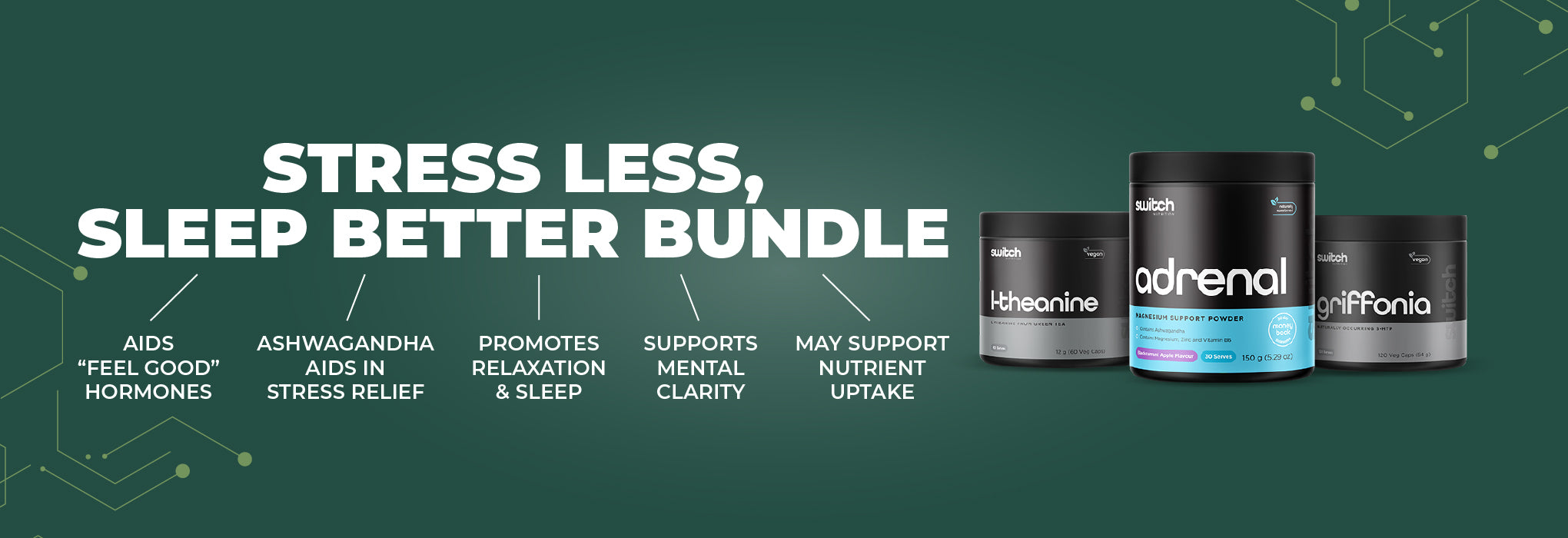 Body Hack Bundle Benefits - Stress Less Sleep Better Bundle