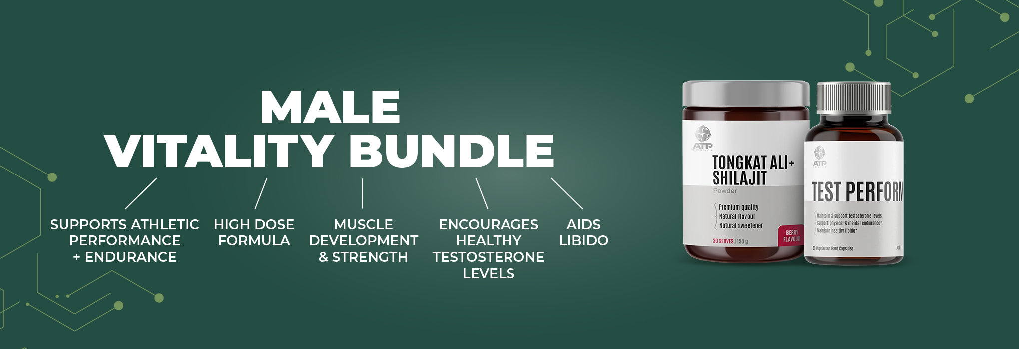 Body Hack Bundle Benefits - Male Vitality Bundle