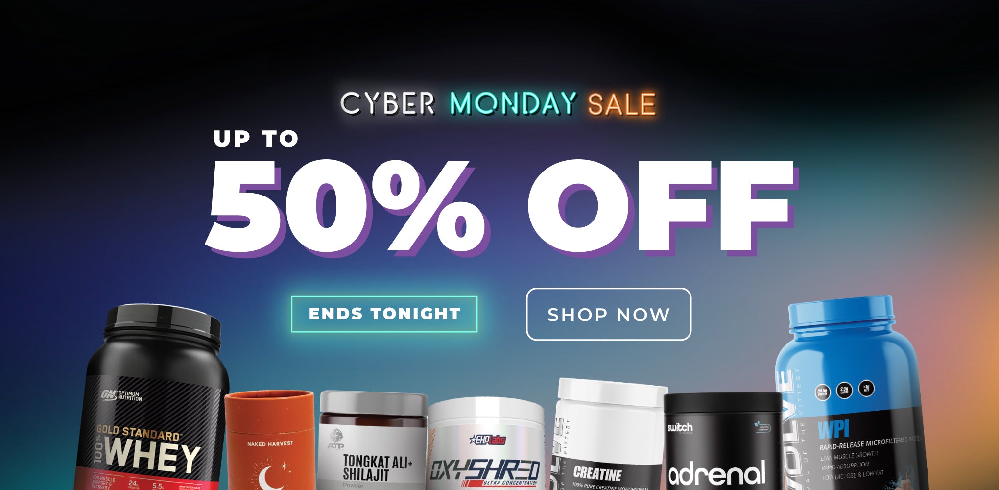 UP TO 50% OFF SALE - CYBER MONDAY