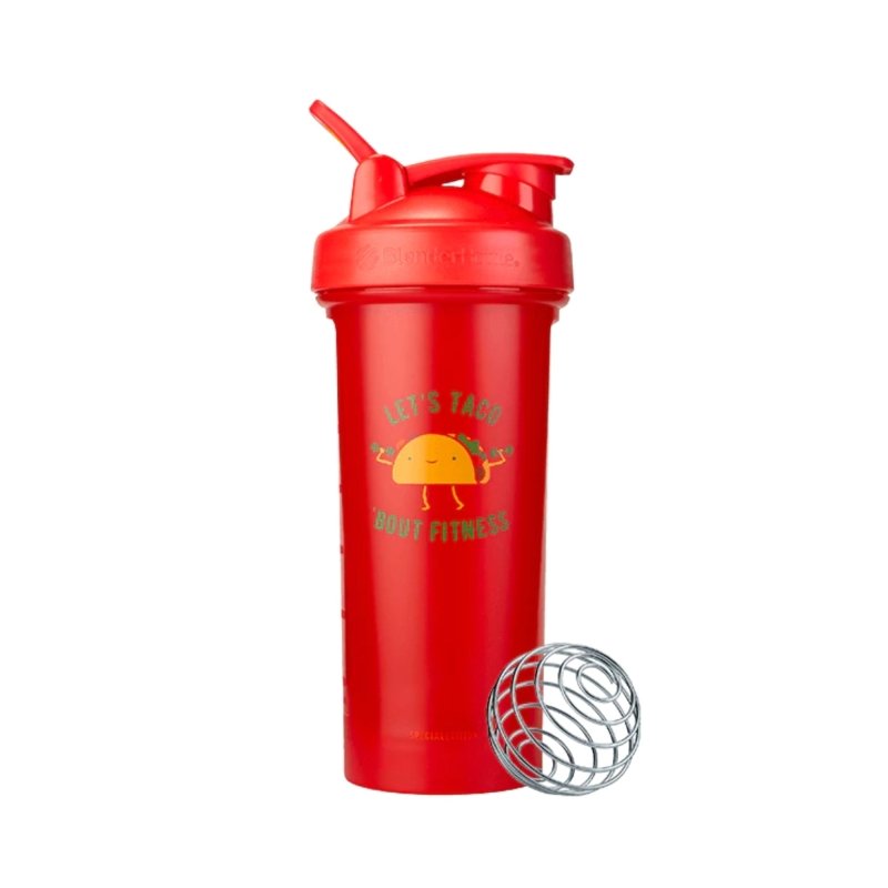 Blender Bottle Classic V2 Lets Taco Bout Fitness Protein Shaker