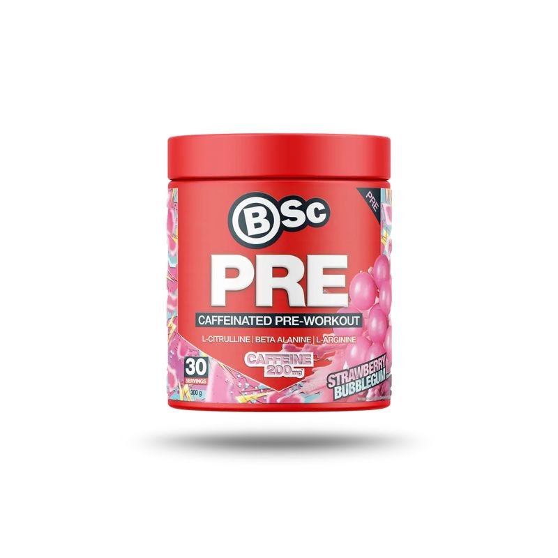 Body Science BSC PRE Caffeinated PWO - Strawberry Bubblegum