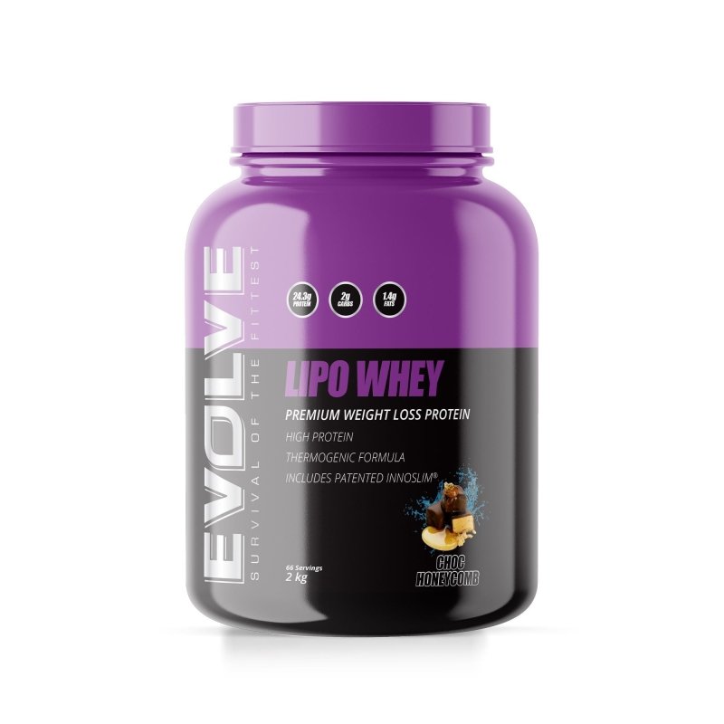 Evolve Lipo Whey 2kg - Choc Honeycomb