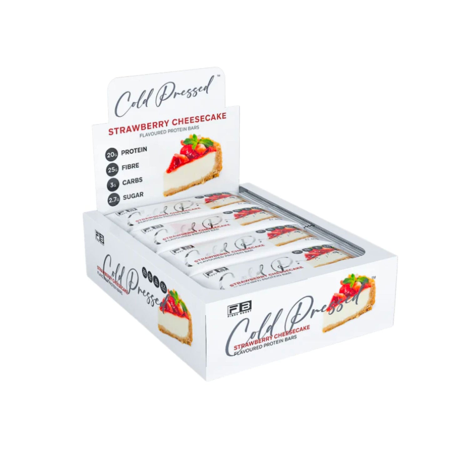 Fibre Boost Box of 12: Strawberry cheesecake 