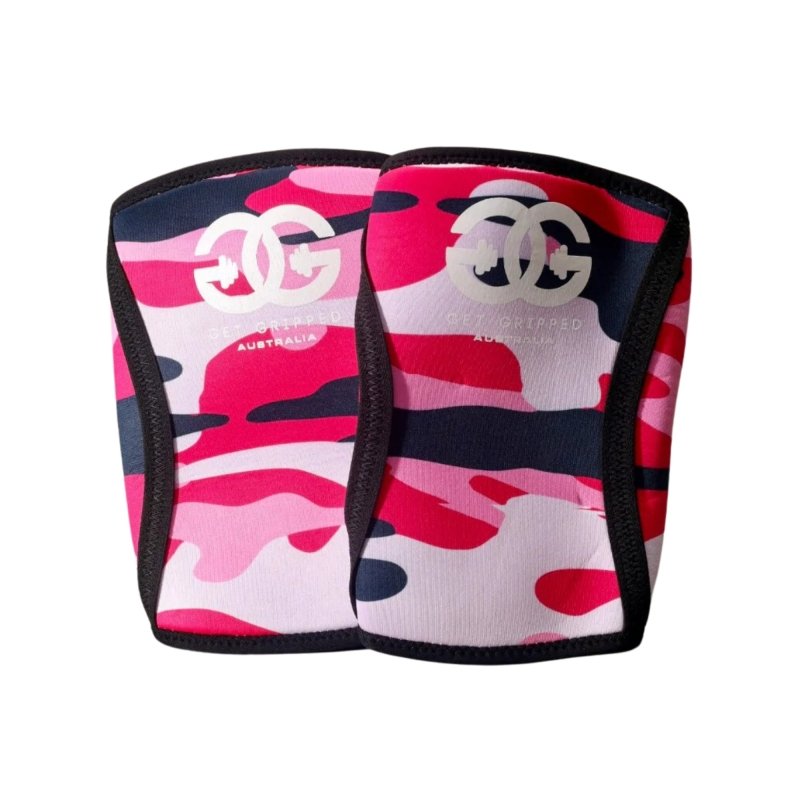 Get Gripped Knee Sleeves Pink Camo