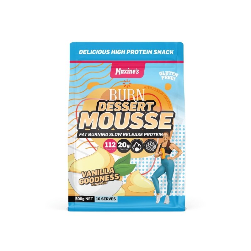 Maxines Burn Dessert Mousse - Vanilla 500g