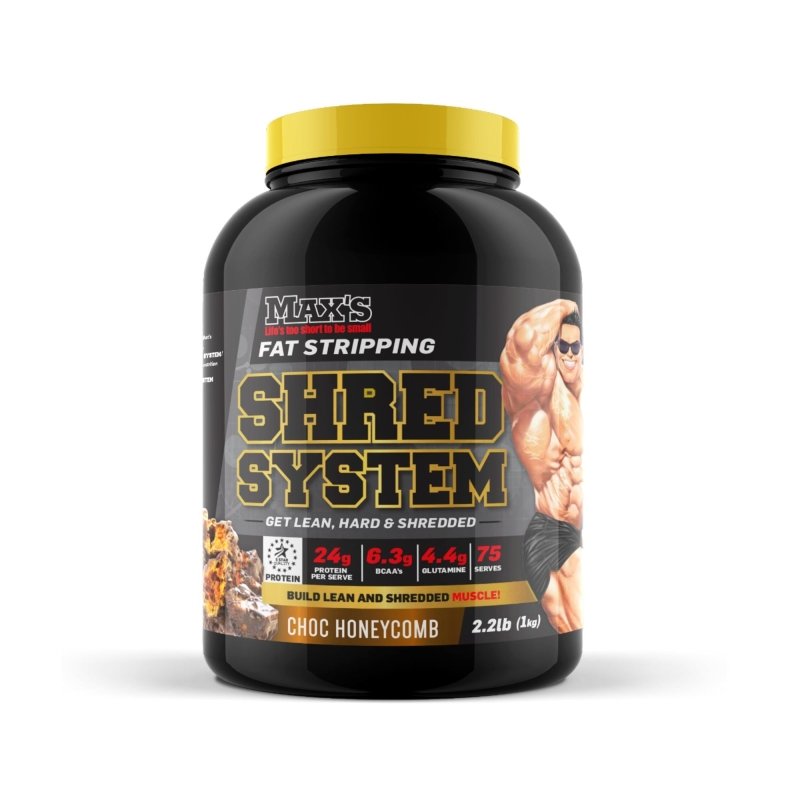 Maxs Supplements Shred System Protein Powder Fat Burning