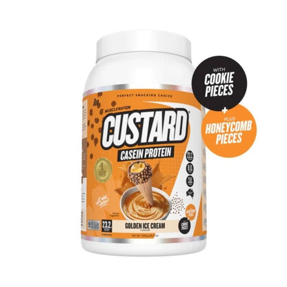 Muscle Nation Custard Protein Powder Casein