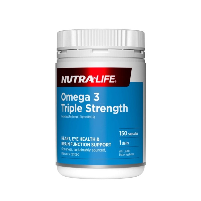 Nutra-Life Triple Strength Omega 3 Fish Oil Vitamins and Health