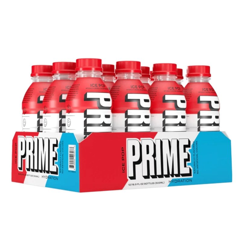 Prime Hydration RTD Energy Drink Box of 12 Ice Pop