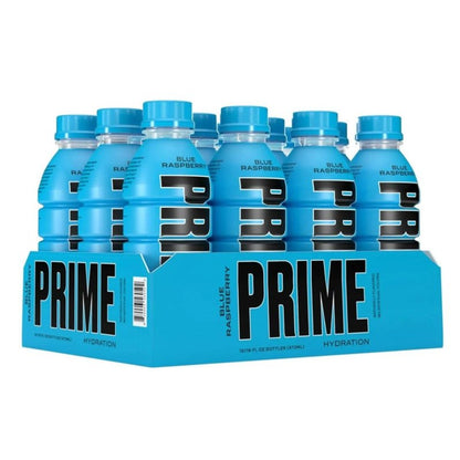 Prime Hydration RTD Energy Drink Box of 12 Blue Raspberry