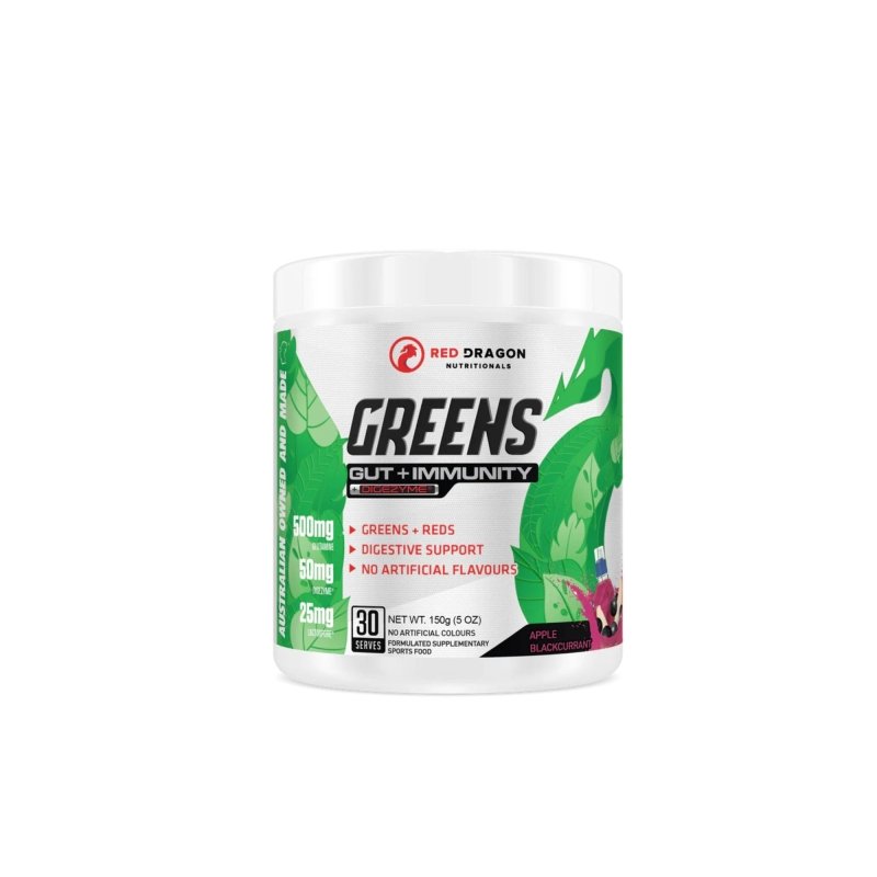 Red Dragon Greens Gut plus Immunity - Apple Blackcurrant