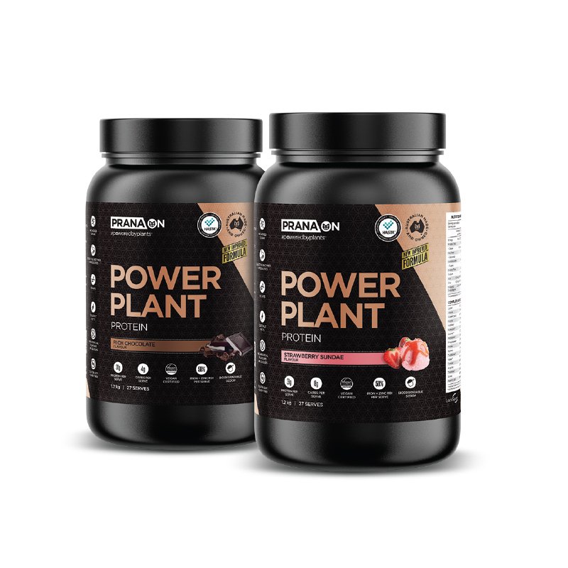 Prana On Power Plant Protein 1.2kg Twin Pack